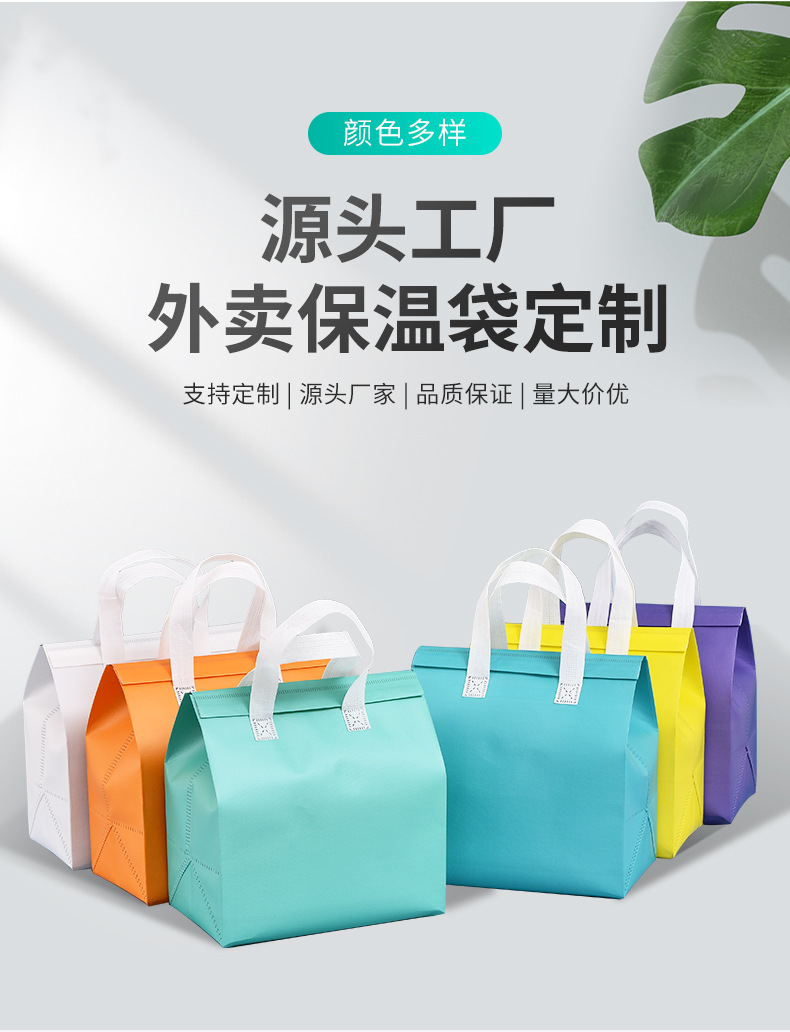 呼和浩特市无纺布保温袋外卖袋